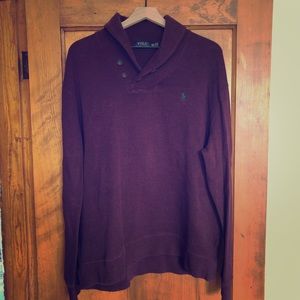 Burgundy Polo Ralph Lauren Sweater - mens